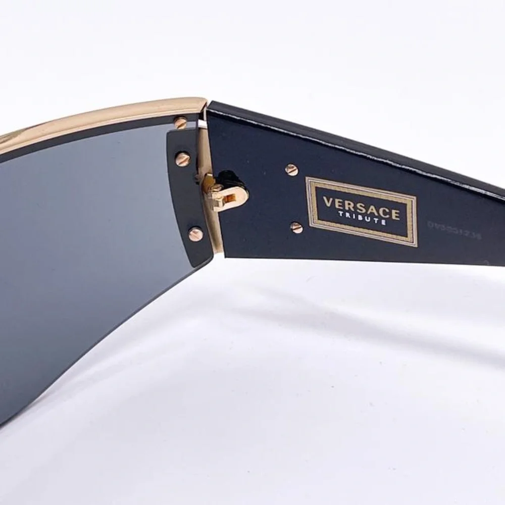 New - Versace Grey New Ve2197 1000/87 Shield Mod 2197 Sunglasses